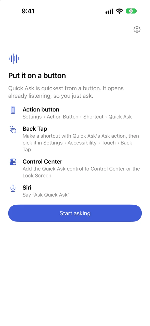 Put it on a button: the Action button, Back Tap, Control Center or Siri, with how to set each one up